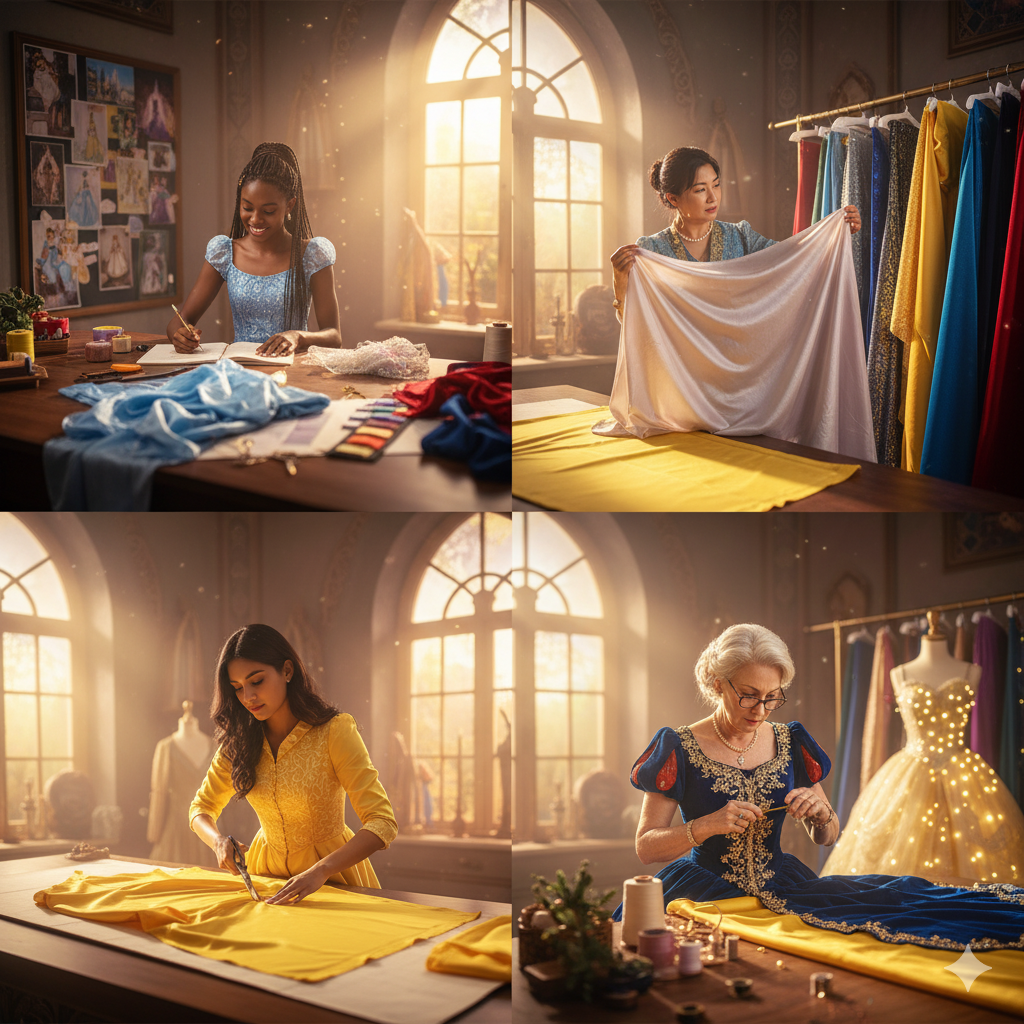 Por trás da mágica: A arte de transformar sonhos em vestidos!