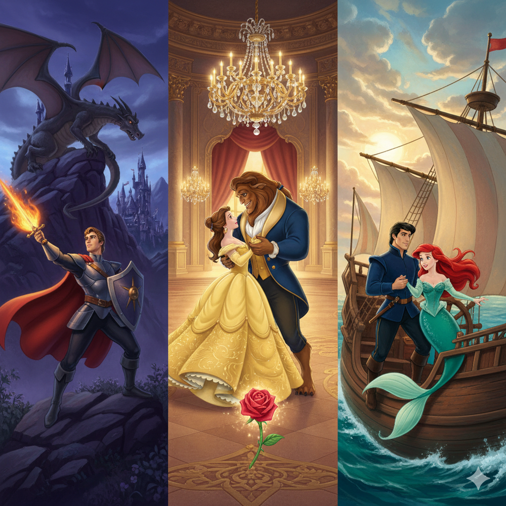 Conheça os 5 Príncipes Encantados Mais Famosos da Disney